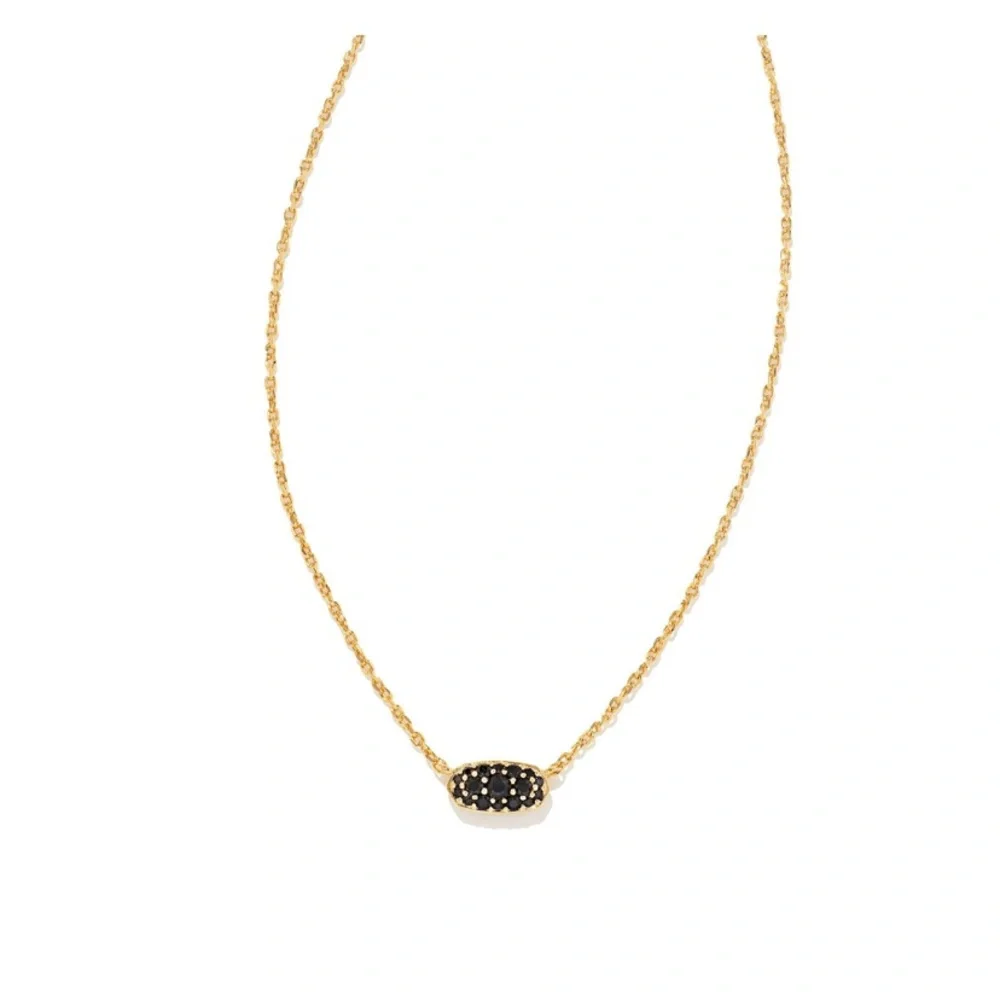 Kendra Scott Black and Gold Elegant Necklace - Picture 4 of 5